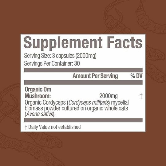 Cordyceps, 90 Veg Capsules, OSHM