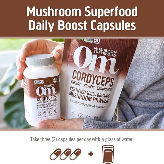 Cordyceps, 90 Veg Capsules, OSHM