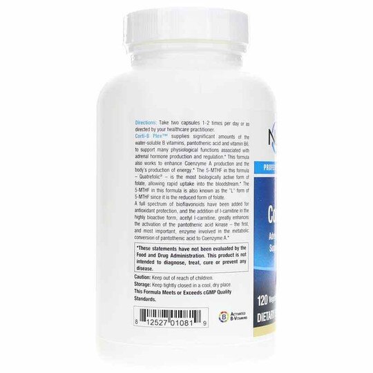 Corti-B Plex, 120 Veg Capsules, NUM