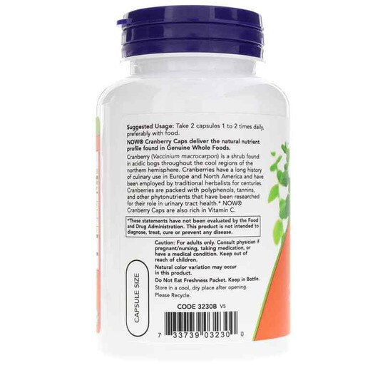 Cranberry Caps, 100 Veg Capsules, NOW