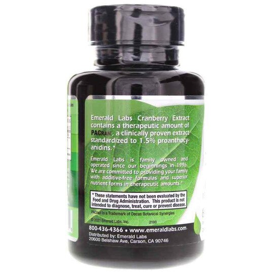Cranberry Extract, 60 Veg Capsules, EMD