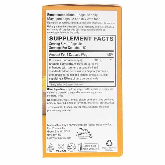 CuraMed 500 Mg Vegan, 60 Capsules, TNT
