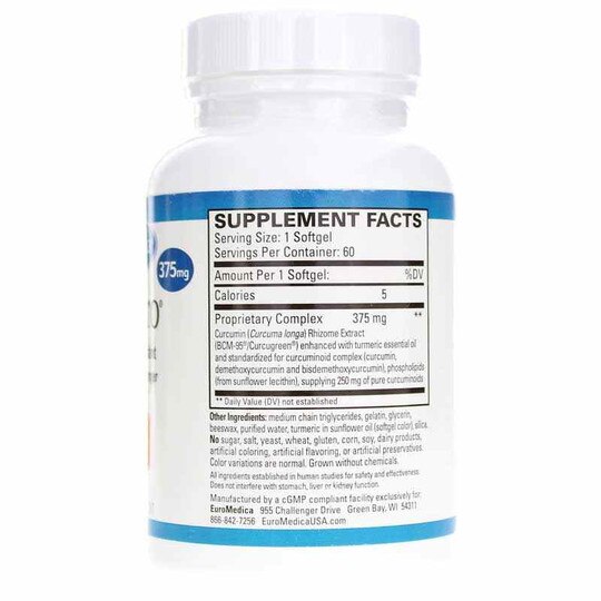 CuraPro 375 Mg, 60 Softgels, EUMD
