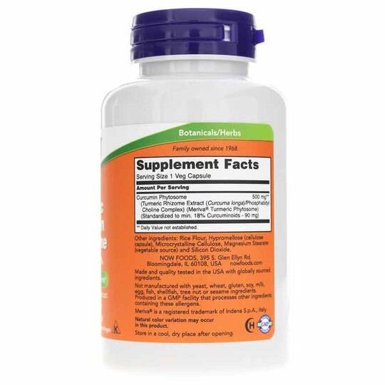 Curcumin Phytosome, 60 Veg Capsules, NOW