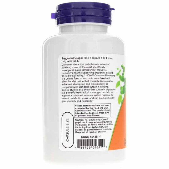 Curcumin Phytosome, 60 Veg Capsules, NOW