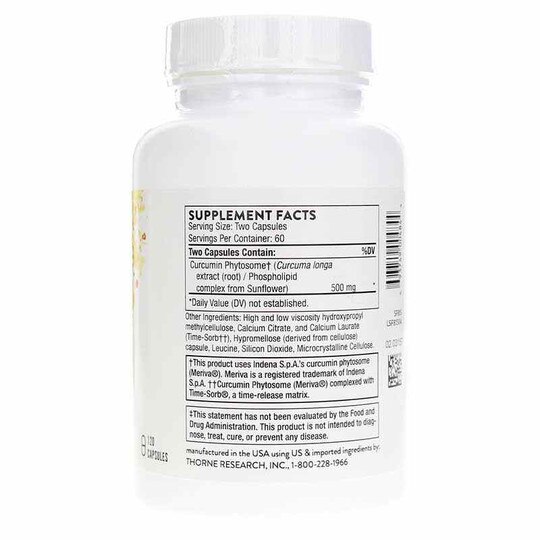Curcumin Phytosome, 120 Veg Capsules, THR