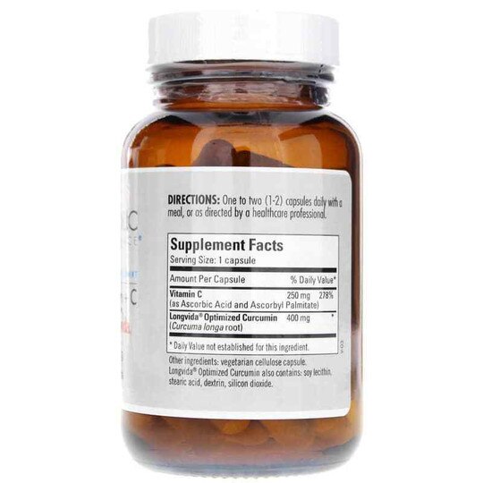 Curcumin + C 400 Mg, 60 Capsules, MTM