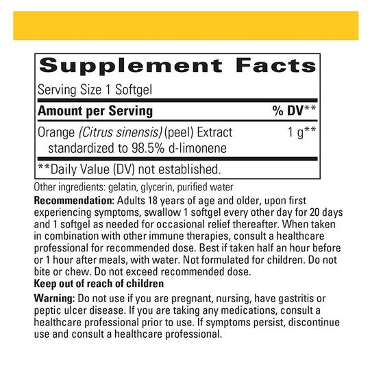 D-Limonene, 10 Softgels, INT