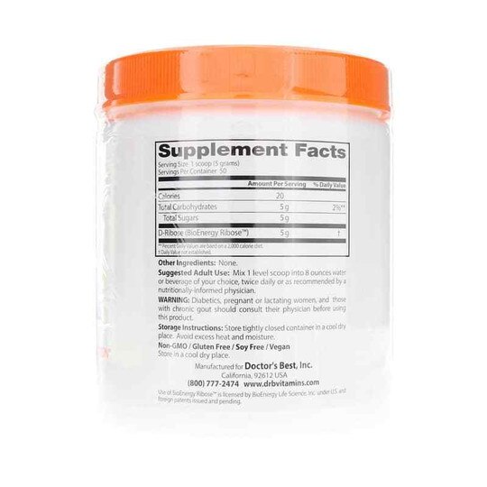 D-Ribose Powder, 8.8 Oz, DRB