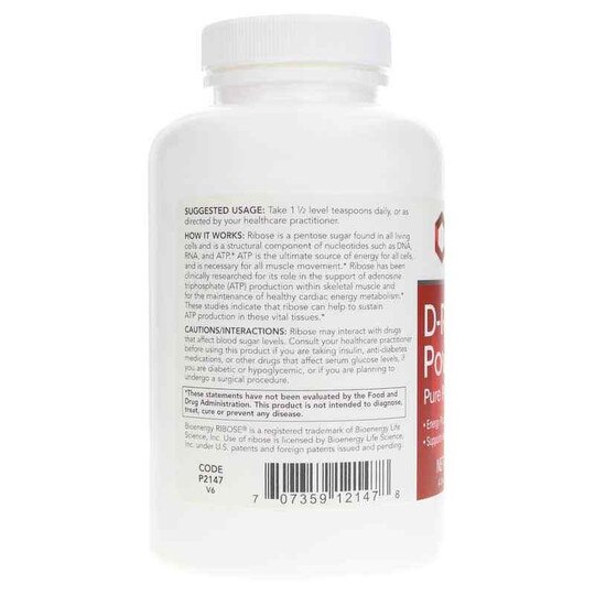 D-Ribose Pure Powder, 8 Oz, PFLB