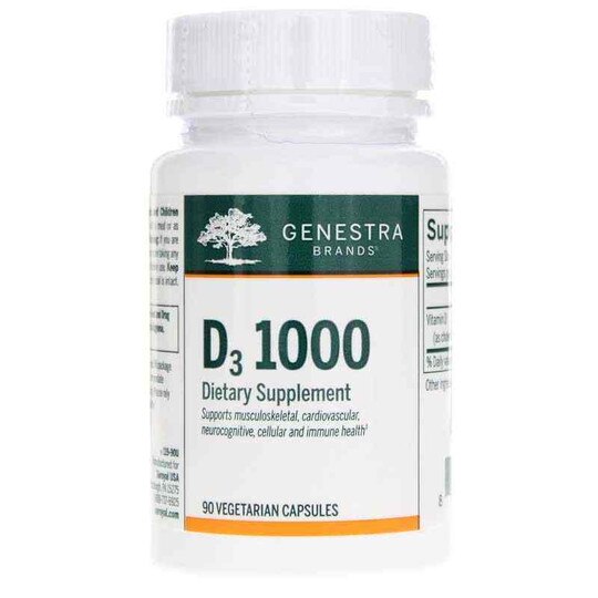 D3 1000, 90 Veg Capsules, GEN