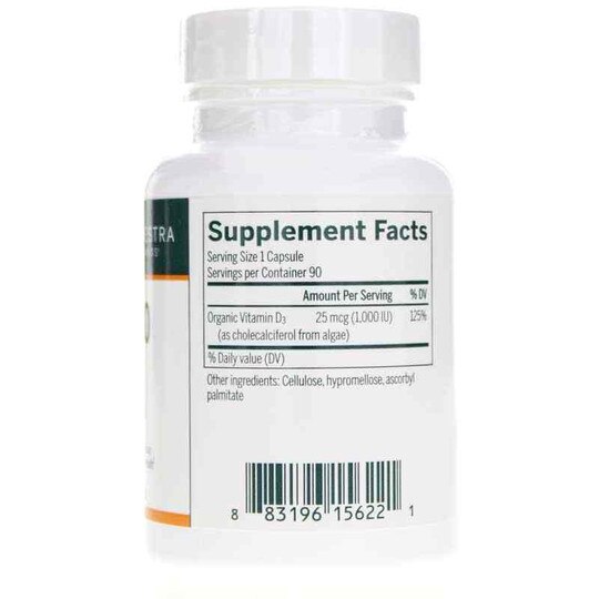 D3 1000 IU Vegan, 90 Veg Capsules, GEN