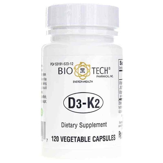 D3-K2, 120 Veg Capsules, BTP