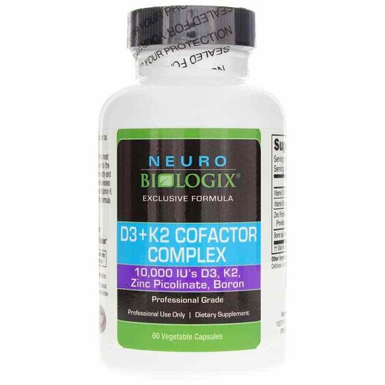 D3 + K2 Cofactor Complex, 60 Veg Capsules, NBX