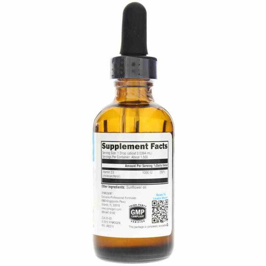 D3 Liquid 1,000 IU, 2.03 Oz, XYM