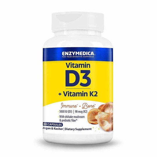 D3 + Vitamin K2, 60 Capsules, ENZ