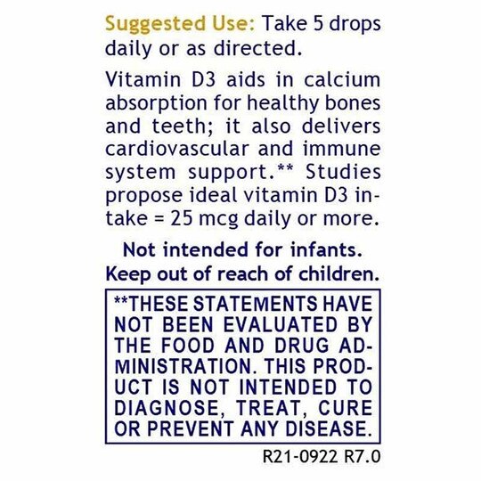 D3 Serum 5000 IU, .43 Oz, PRL