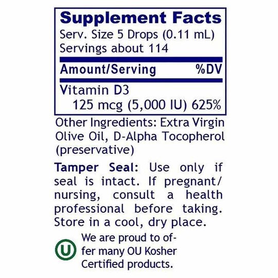 D3 Serum 5000 IU, .43 Oz, PRL