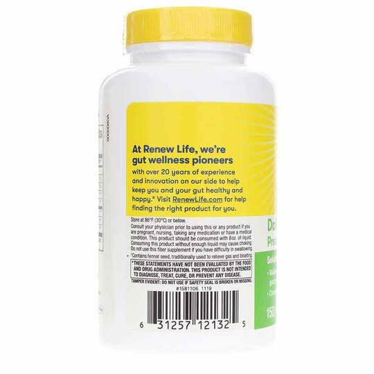 Daily Digestive Prebiotic Fiber, 150 Veg Capsules, RNL