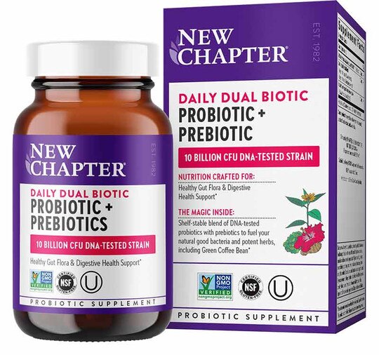 Daily Dual Biotic Probiotic + Prebiotic, 30 Vegan Capsules, NCH