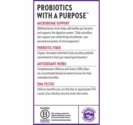 Daily Dual Biotic Probiotic + Prebiotic, 30 Vegan Capsules, NCH