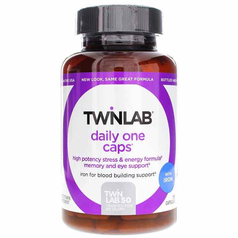 Daily One Caps with Iron, Twinlab