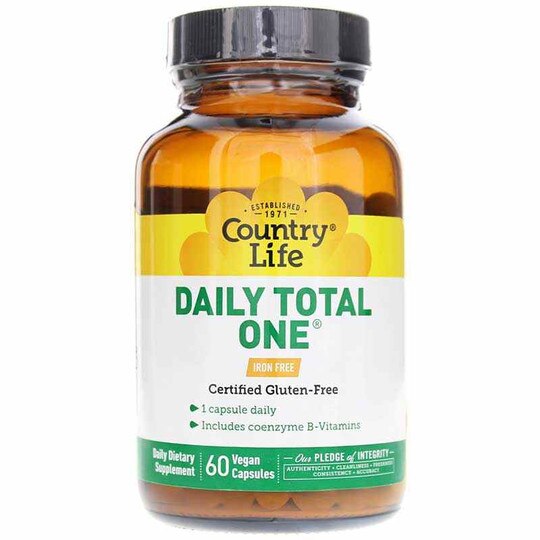 Daily Total One Iron Free, 60 Vegan Capsules, CTL