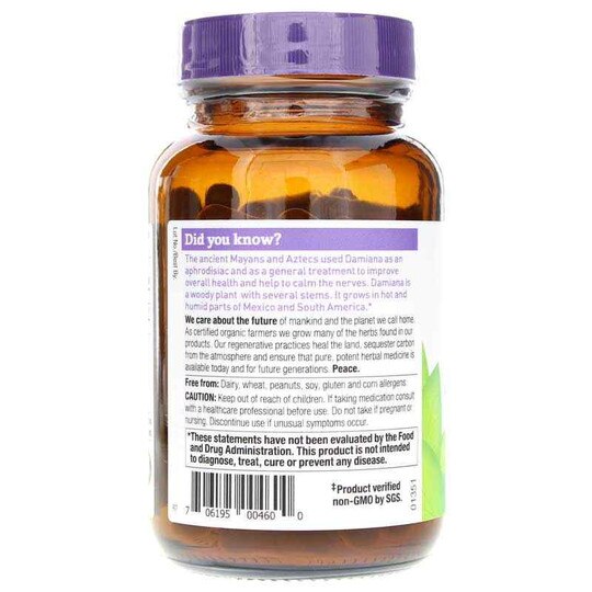 Damiana, 90 Gel Capsules, OWH