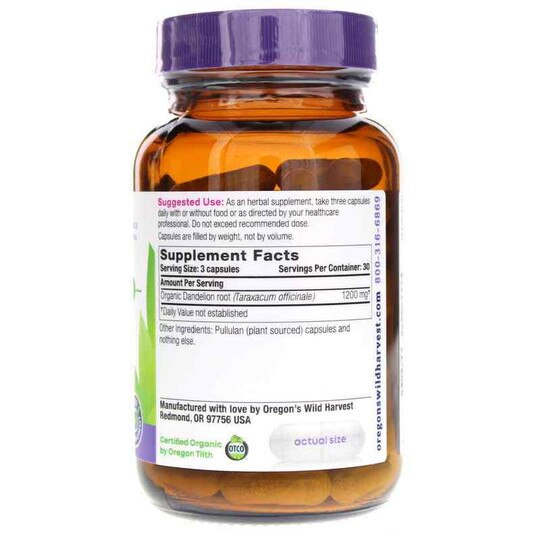 Dandelion Root, 90 Vegan Capsules, OWH