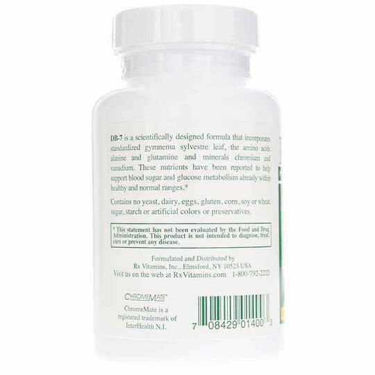 DB-7 Balanced Sugar & Carbohydrate Metabolism, 60 Veg C, RXV