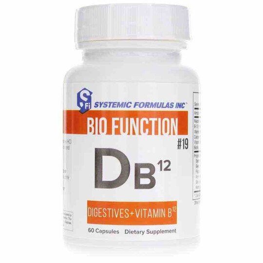 DB12 Digestives + Vitamin B12, 60 Capsules, SSF