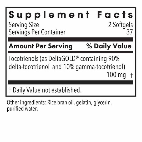 Delta-Fraction Tocotrienols 50 Mg, 75 Softgels, ARG