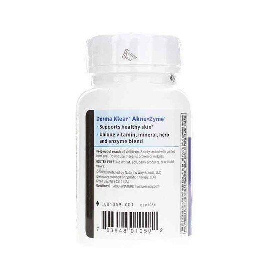 Derma Klear Akne-Zyme, 90 Capsules, NWA