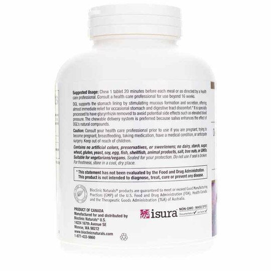 DGL 400 Mg, 180 Chewable Tablets, BCN