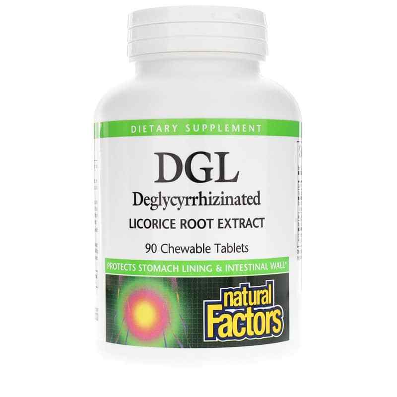 DGL Deglycyrrhizinated Licorice Root Extract Chewable, Natural Factors