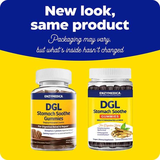 DGL Stomach Soothe Gummies, 74 Vegan Gummies, ENZ