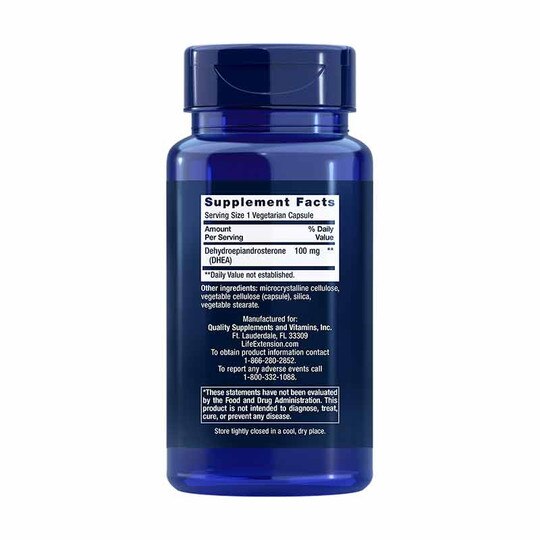 DHEA 100 Mg, 60 Veg Capsules, LFE