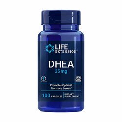 DHEA, 25 mg, 100 capsules