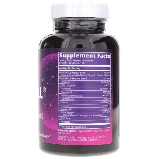 Digest-All Vegetarian Enzymes, 100 Veg Capsules, MRM