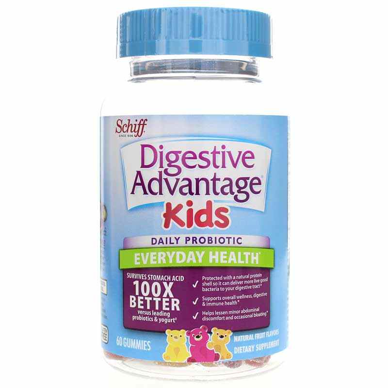 Digestive Advantage KIDS Daily Probiotic Gummies, Schiff Vitamins