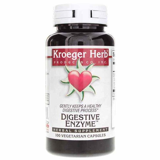 Digestive Enzyme, 100 Veg Capsules, KRH