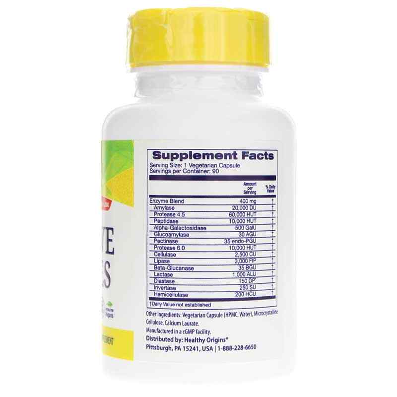 Digestive Enzymes Broad Spectrum, Healthy Origins