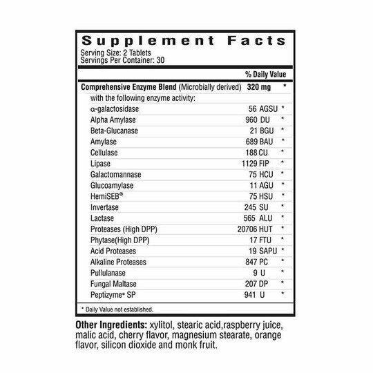 Digestive Enzymes Chewable, 60 Chewable Tablets, SKH