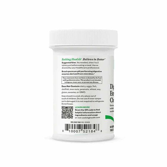 Digestive Enzymes Chewable, 60 Chewable Tablets, SKH