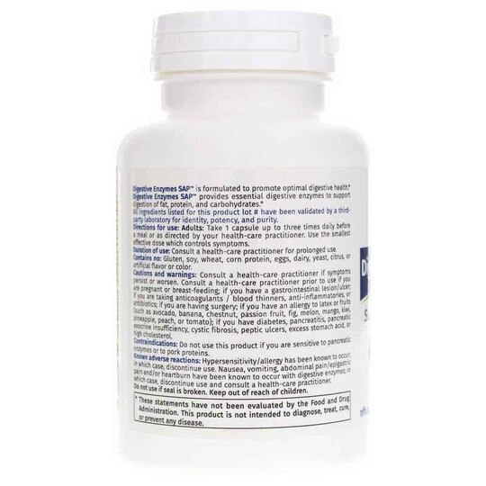 Digestive Enzymes SAP, 90 Capsules, NFH