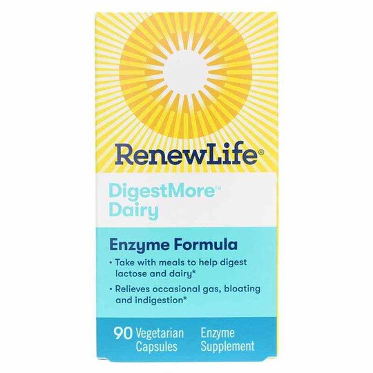 DigestMore Dairy Enzyme Formula, Renew Life