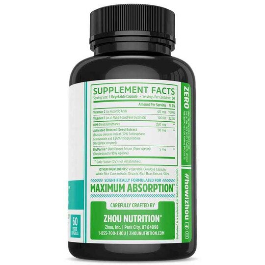 DIM Active Capsules, 60 Veg Capsules, ZHO