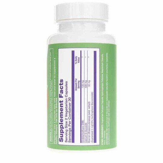 DIM with Calcium D-Glucarate & Broccoli Seed, 60 Veg Capsules, EMT