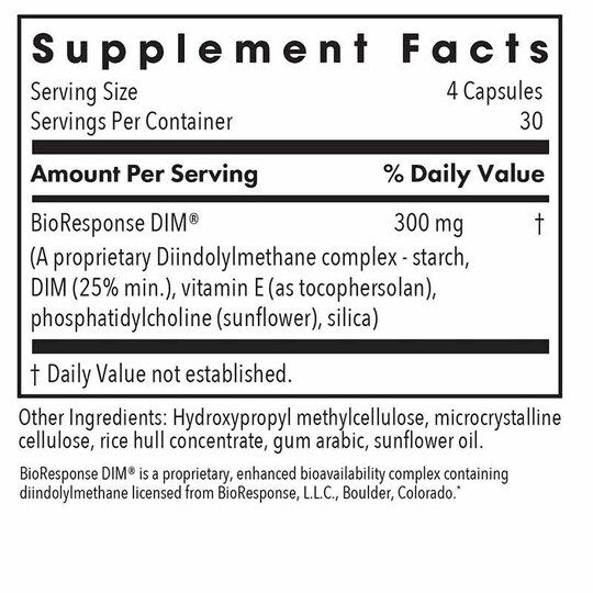 DIM Enhanced Delivery System, 120 Veg Capsules, ARG