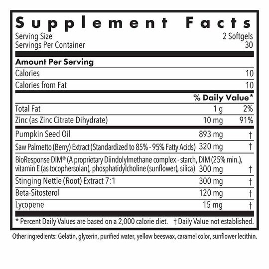 DIM Palmetto Prostate Formula, 60 Softgels, ARG